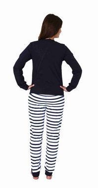Normann Care Pyjama Damen Pflegeoverall langarm mit Reißverschluss am Rücken + Bein