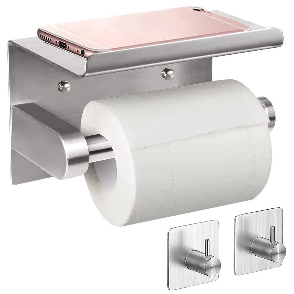 NUODWELL Toilettenpapierhalter Toilettenpapierhalter, Wandmonte Aluminium K günstig online kaufen