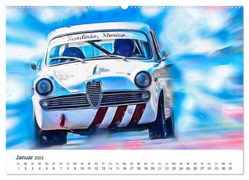 CALVENDO Wandkalender Tourenwagen von gestern (Premium, hochwertiger DIN A2 Wandkalender 2023, Kunstdruck in Hochglanz)