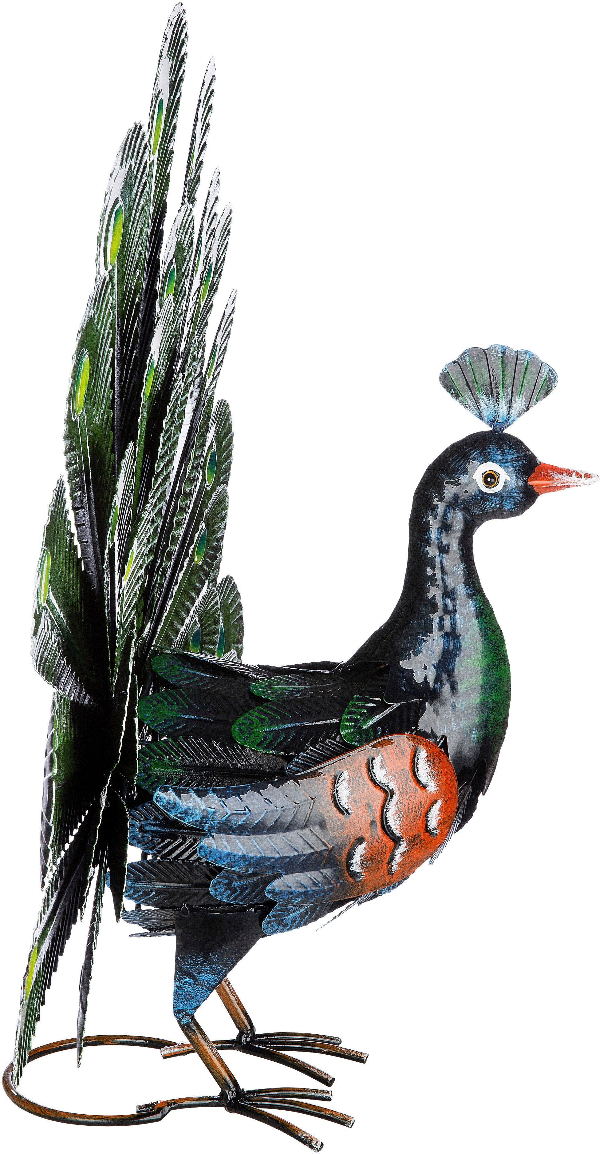 Fächer Tierfigur GILDE St) Pfau (1