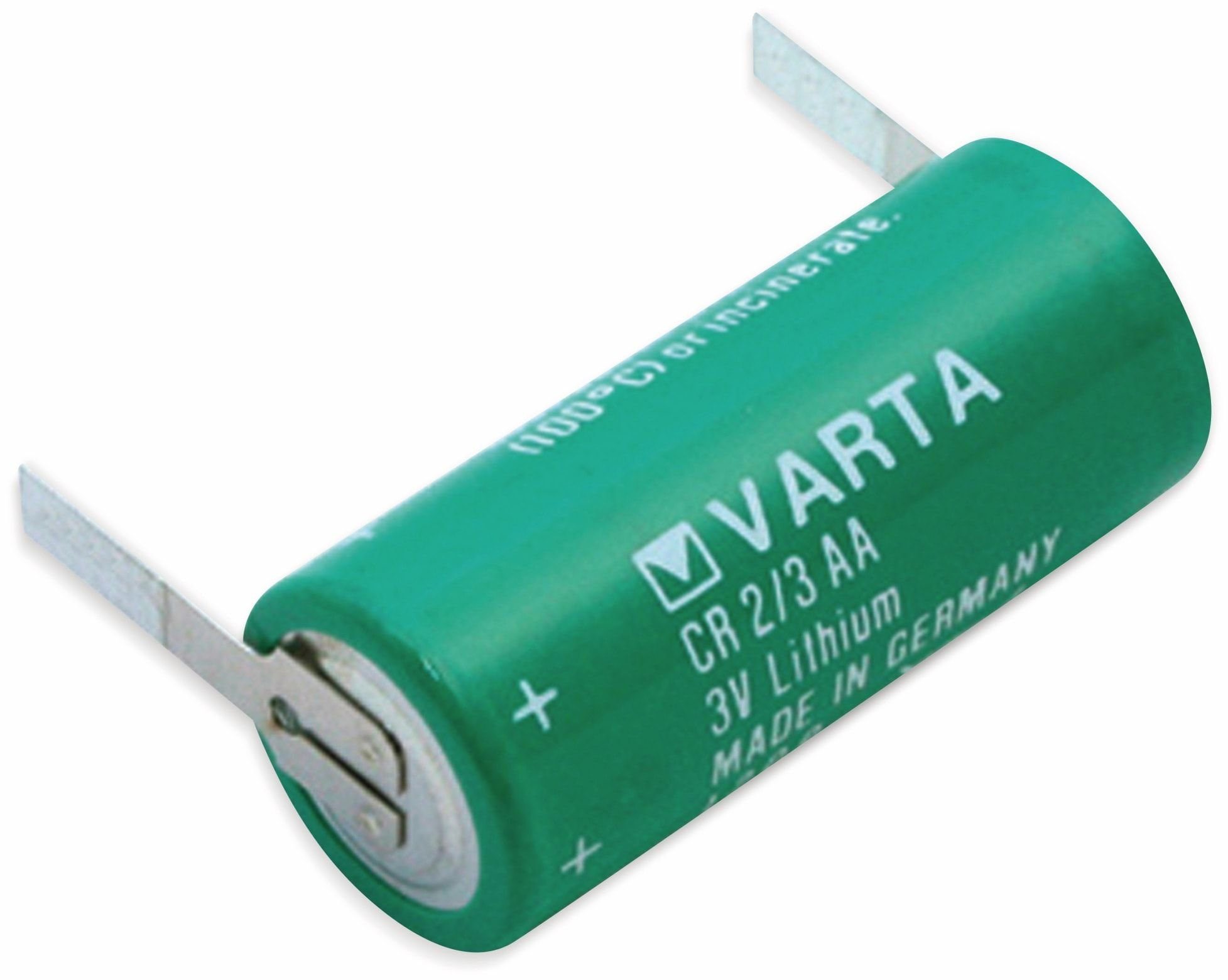 VARTA VARTA Lithium-Batterie CR 2/3AA, mit Lötfahnen, 3 Batterie