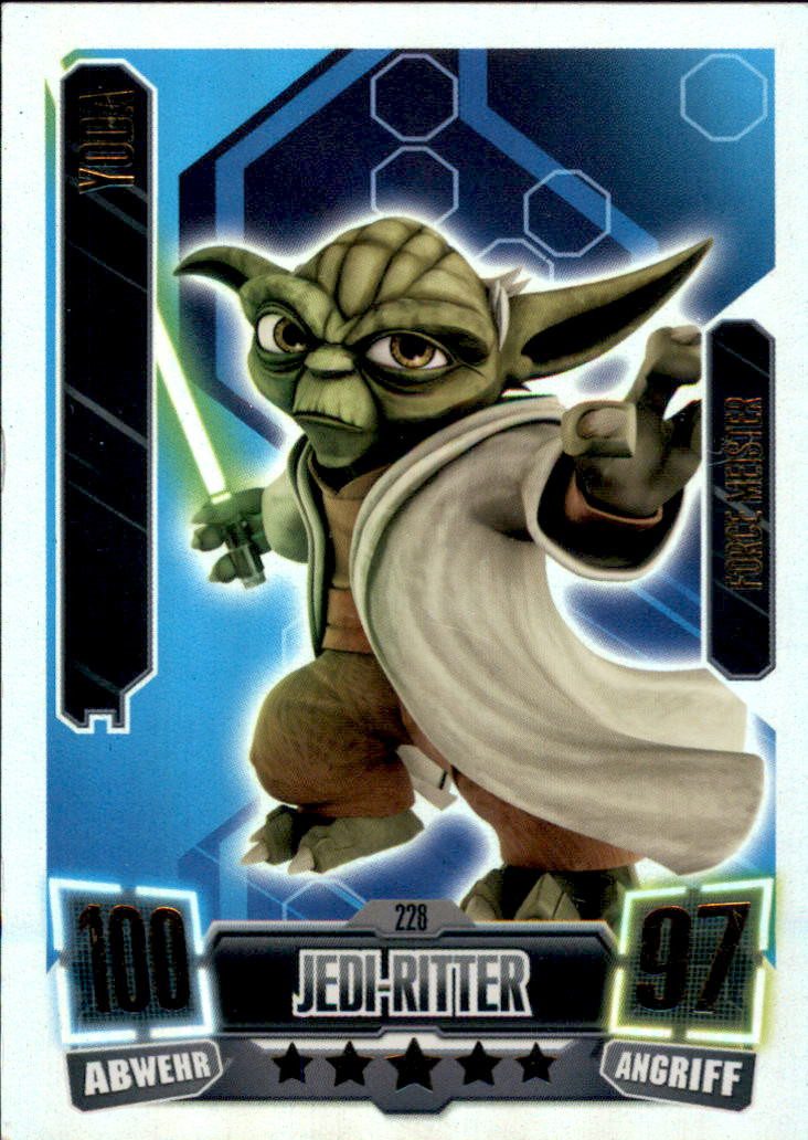 Star Wars Sammelkarte FA2-228 YODA Jedi-Ritter Die Republik Force Meister SERIE 2 (2011)