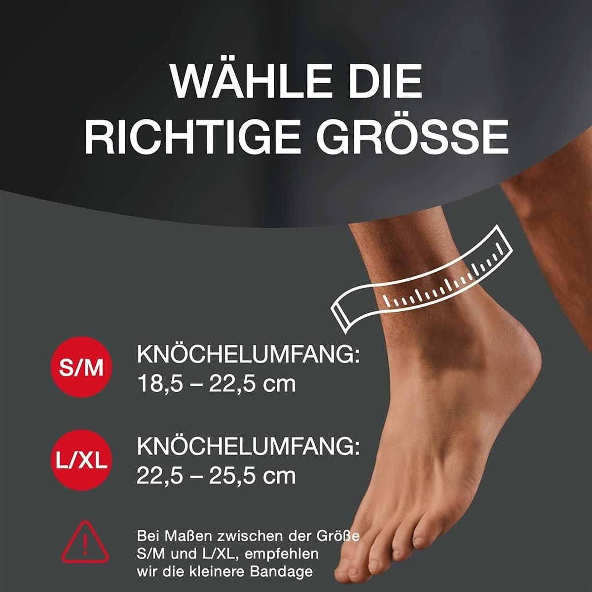 Hansaplast Fußbandage Hansaplast Sport Fußgelenk-Bandage, Sprunggelenkbandage