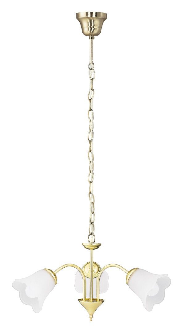 Rabalux Kronleuchter "Rafaella" 3-flammig, Metall, gold, rund, E14, ø600mm