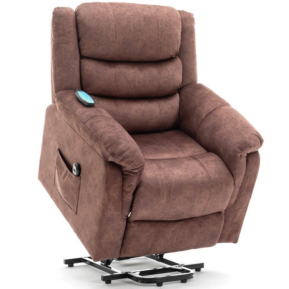 PHOEBE CAT TV-Sessel (Fernsehsessel mit Aufstehhilfe, elektrisch  Relaxsessel mit Fernbedienung, bis 150 kg belastbar), Massagesessel mit  Liegefunktion, Wärmefunktion und Vibrationsmassage