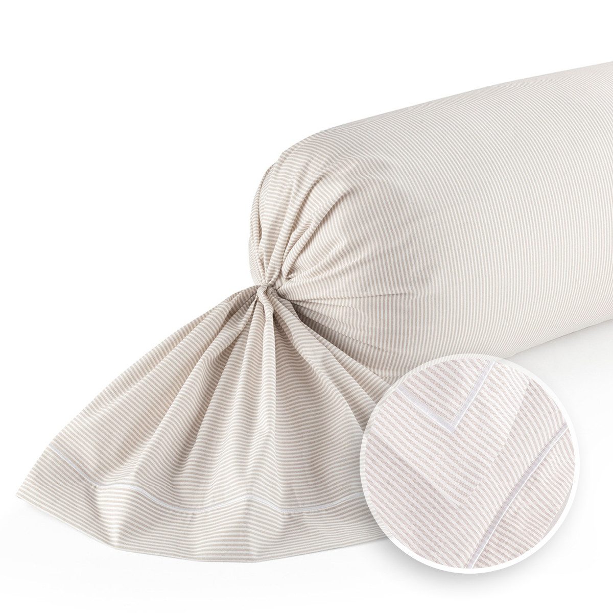 Pure cottom Nackenrollenbezug aus Baumwoll-Perkal, 43x 210 cm