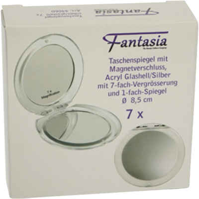 Fantasia Make-up Taschenspiegel, Acryl, rund, 7-fach