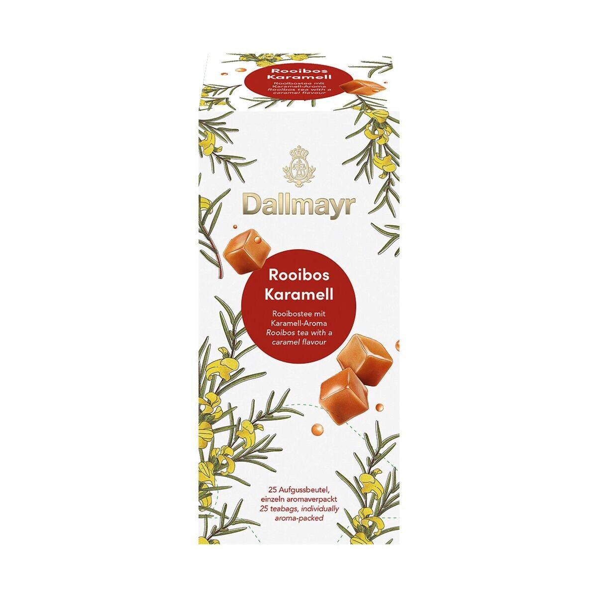 DALLMAYR Tee Rooibos Karamell, 25 Aufgussbeutel, Rooibuschtee