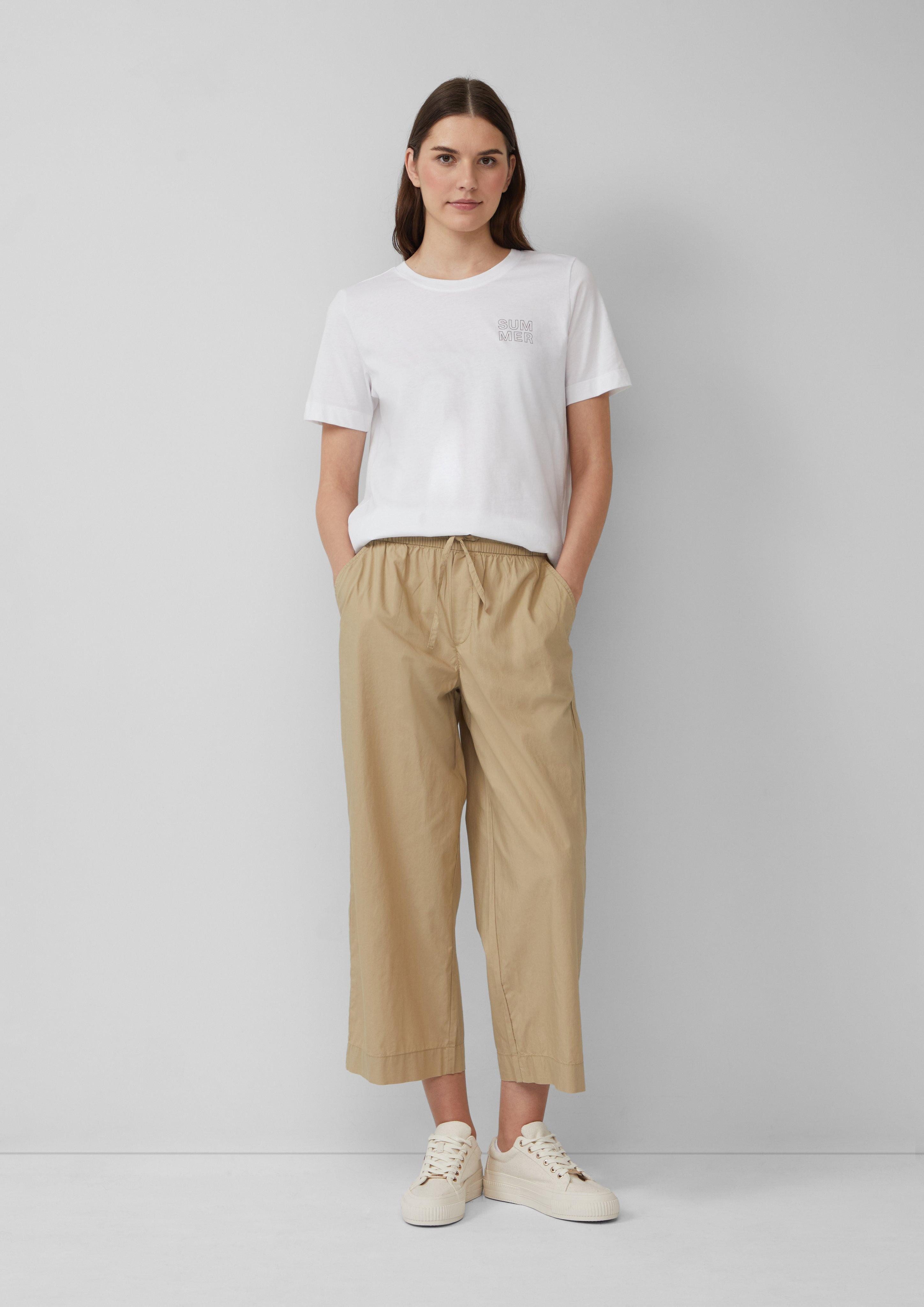 s.Oliver 3/4-Hose Leichte Culotte aus Baumwollmix günstig online kaufen