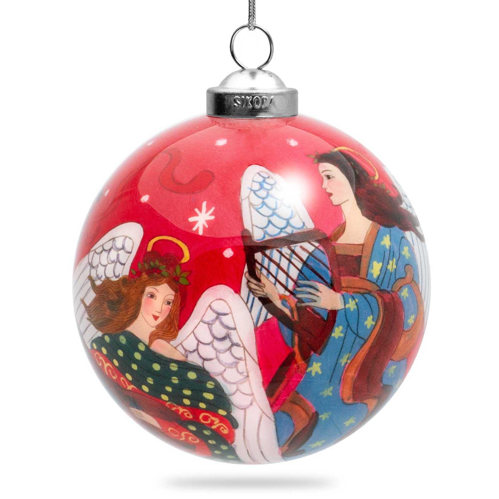 SIKORA Christbaumschmuck SIKORA K08-62 Engel Kapelle Glaskugel Weihnachtsku günstig online kaufen