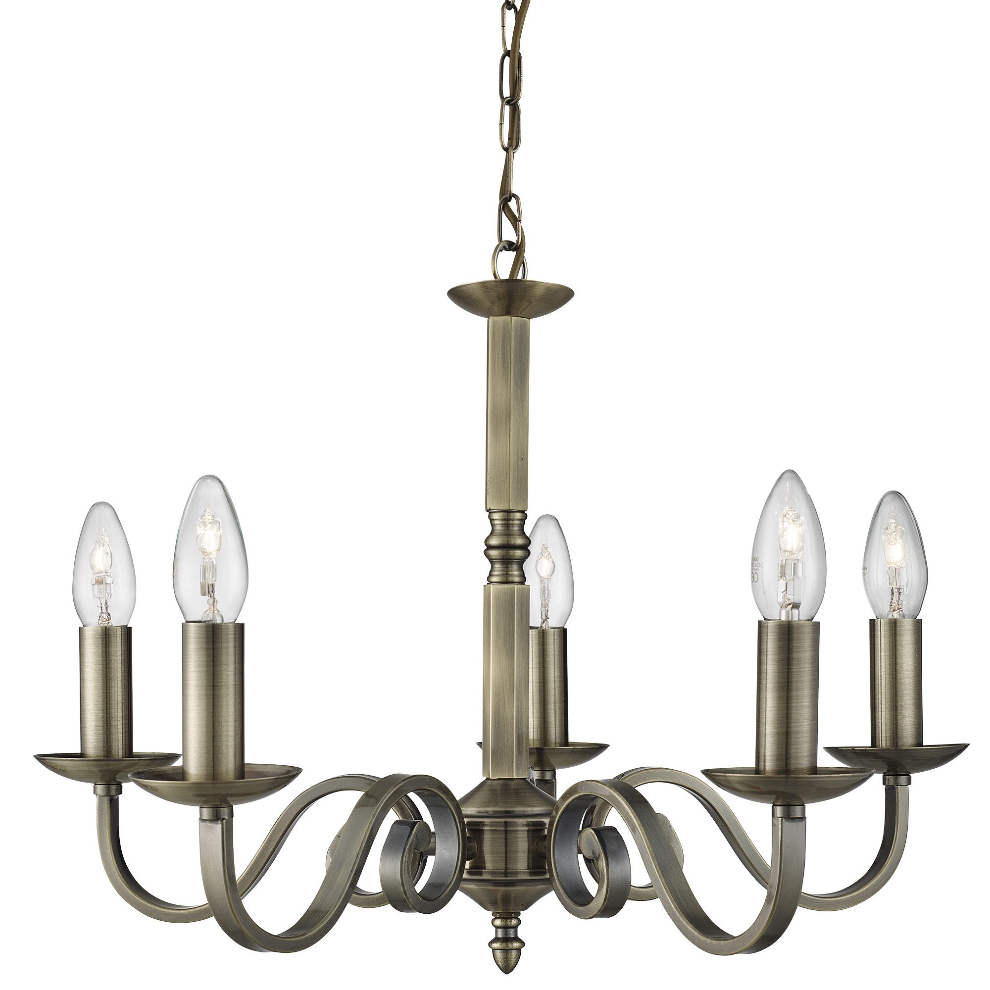 Searchlight Kronleuchter Richmond 5Lt Pendant, Leuchtmittel wechselbar