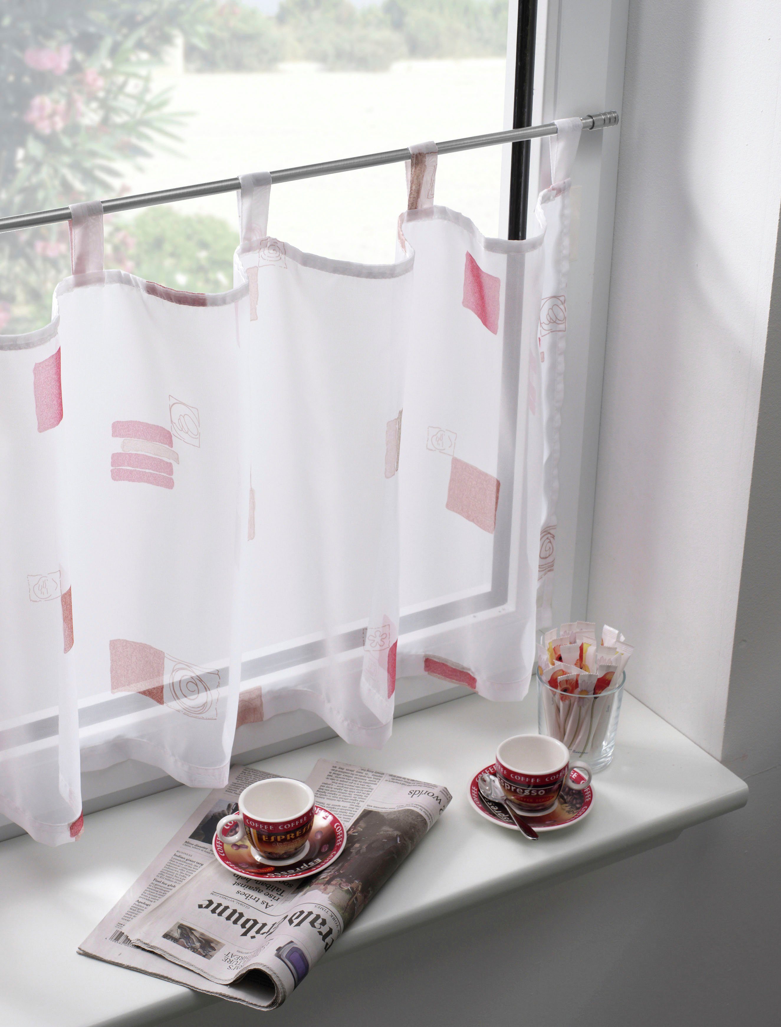 GARDINIA Vitragenstange, Ø 10 mm, 1-läufig, ausziehbar, ohne Bohren, versch günstig online kaufen