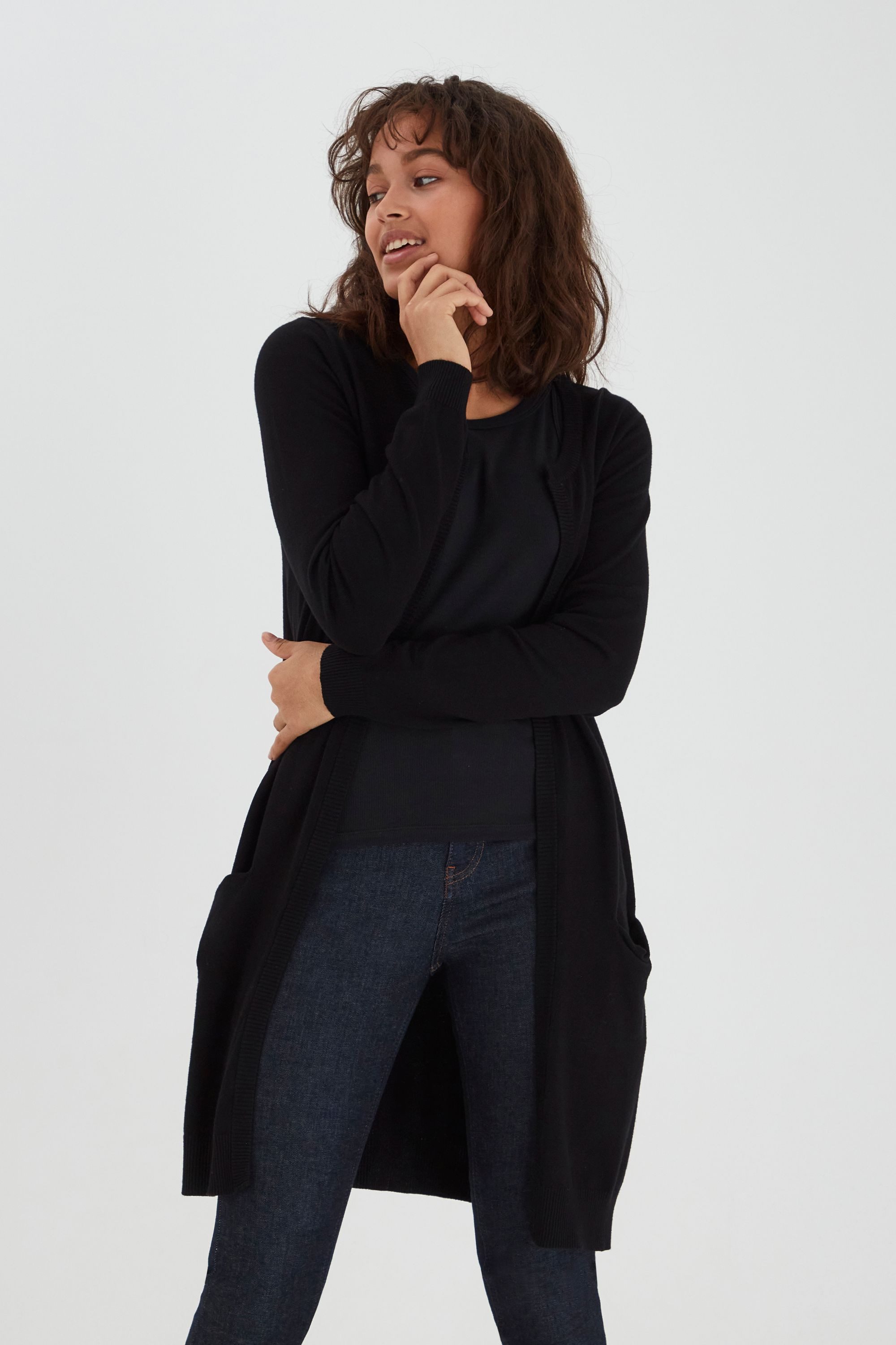 Pulz Jeans Strickjacke PZSARA Lange Strickjacke günstig online kaufen