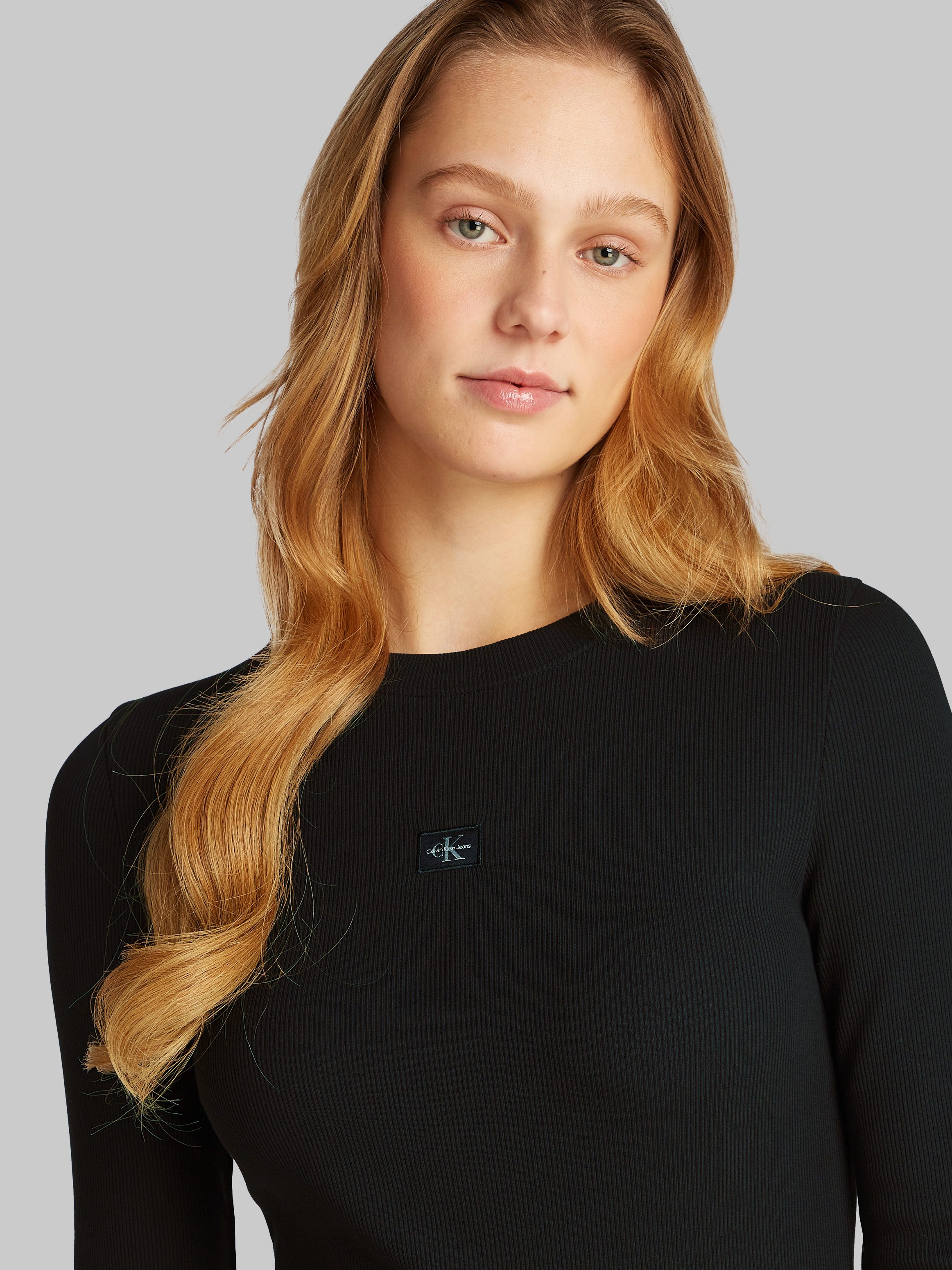 Calvin Klein Jeans Maxikleid WOVEN LABEL günstig online kaufen