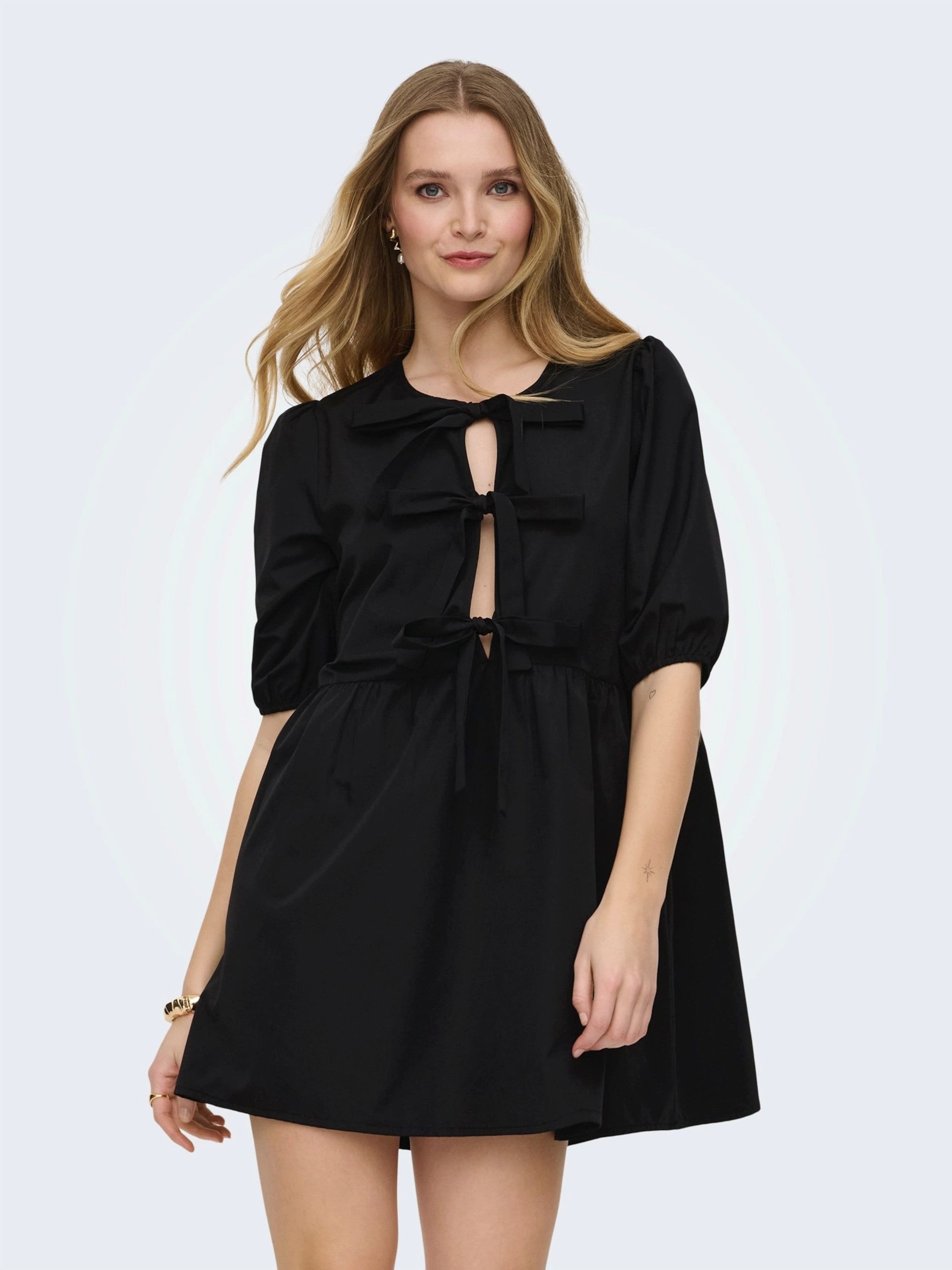ONLY Minikleid (1-tlg) Drapiert/gerafft