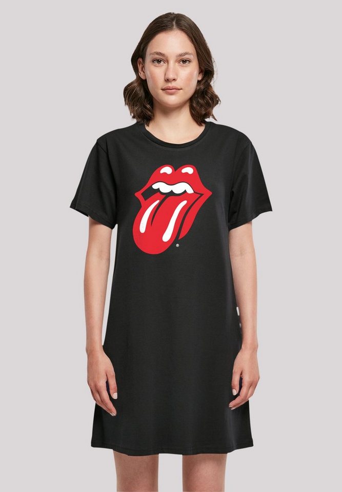 F4NT4STIC Shirtkleid The Rolling Stones Zunge T-Shirt Kleid Print