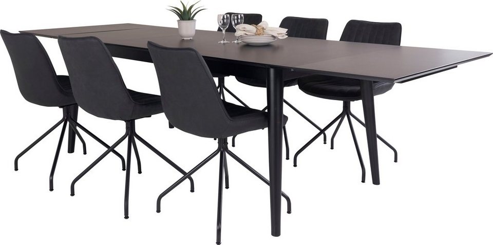 Homexperts Essgruppe Odense, (Set, 7-tlg), mit ausziehbarem Tisch