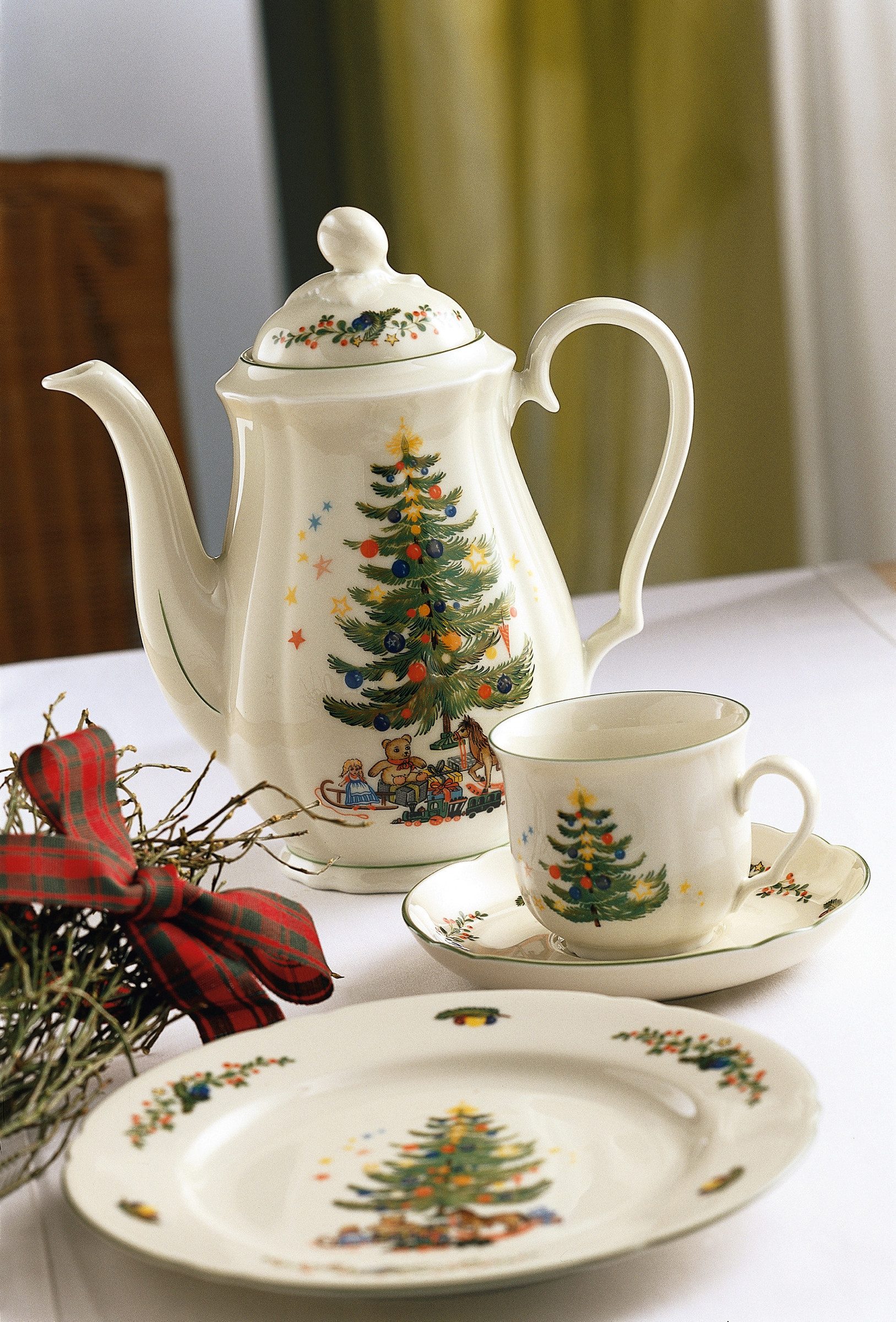Seltmann Weiden Frühstücksteller Marieluise Weihnachten, (1 St), Teller rund 20 cm