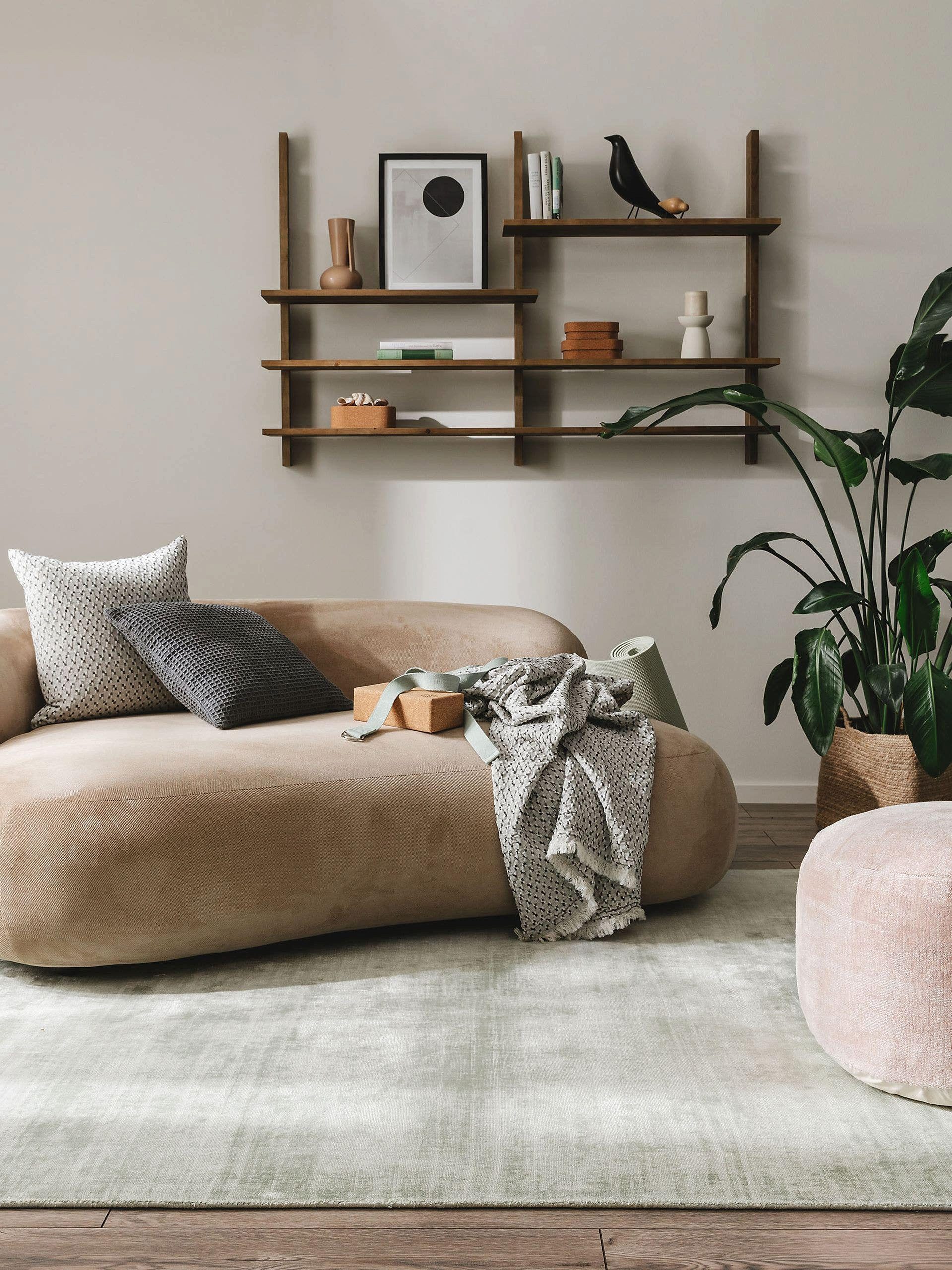 benuta Teppich Nova, rechteckig, Höhe: 6 mm, Viskoseteppich,Teppich Wohnzimmer, Schlafzimmer, Esszimmer, Flur, Cozy