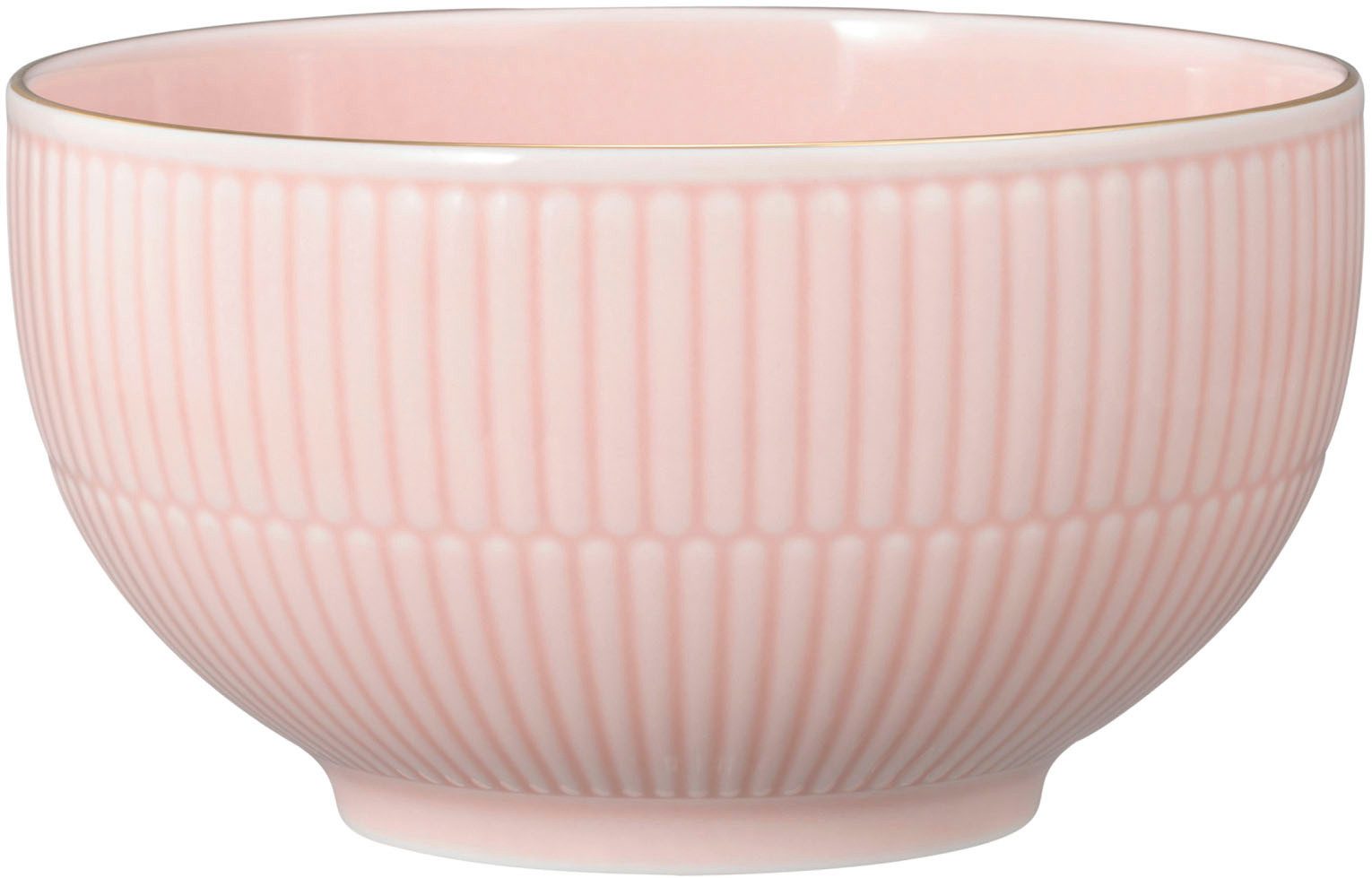 Seltmann Weiden Müslischale Amina, Porzellan, (1-tlg), Schale mit edler Goldumrandung und Relief