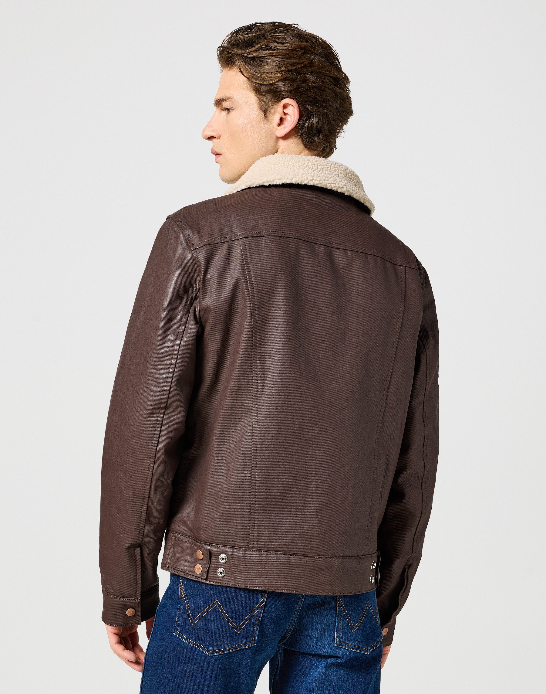 Wrangler Lederjacke WRANGLER AVIATOR mit Gürtelschlaufen günstig online kaufen