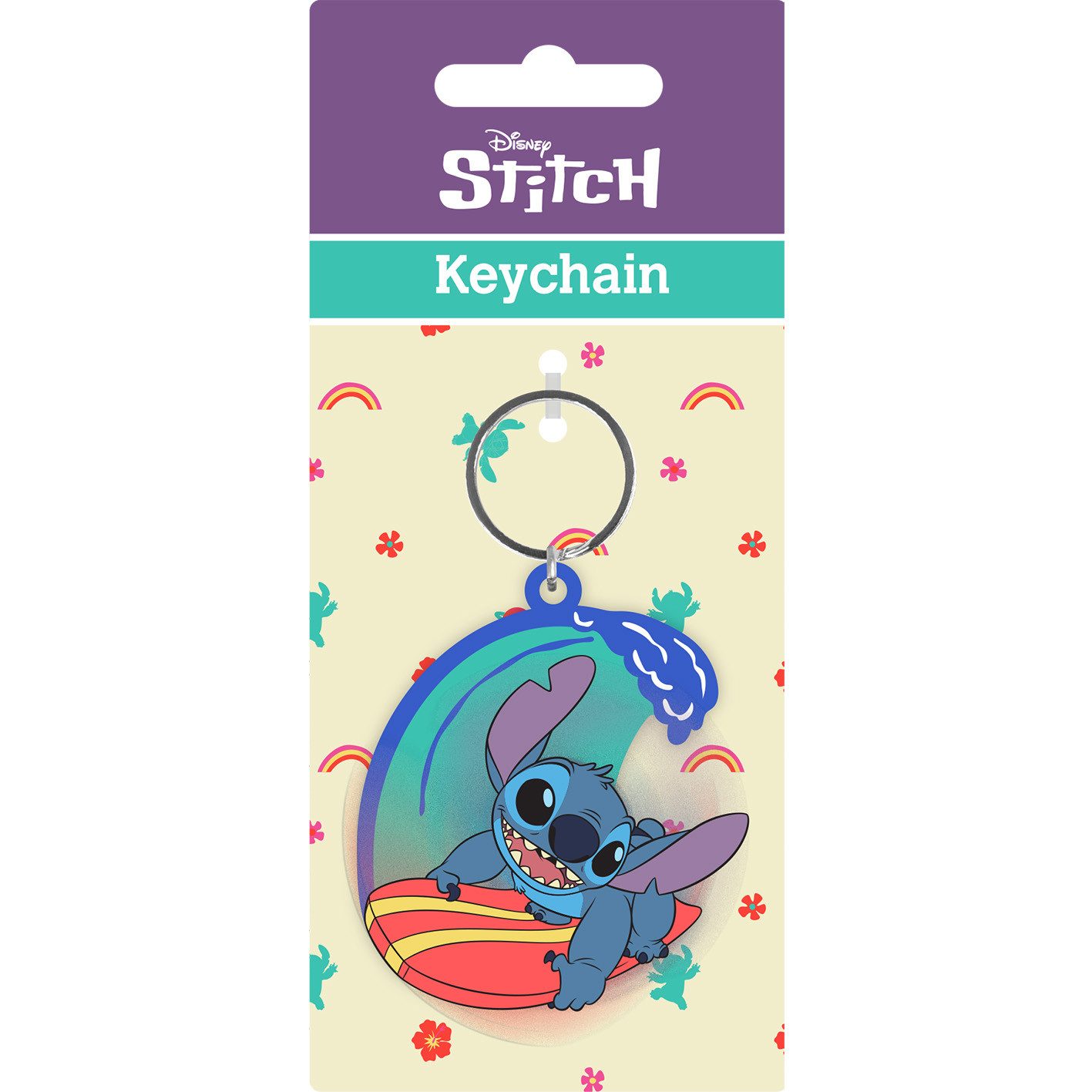 Schlüsselanhänger Lilo & Stitch - Surfing - Spinner Keyring