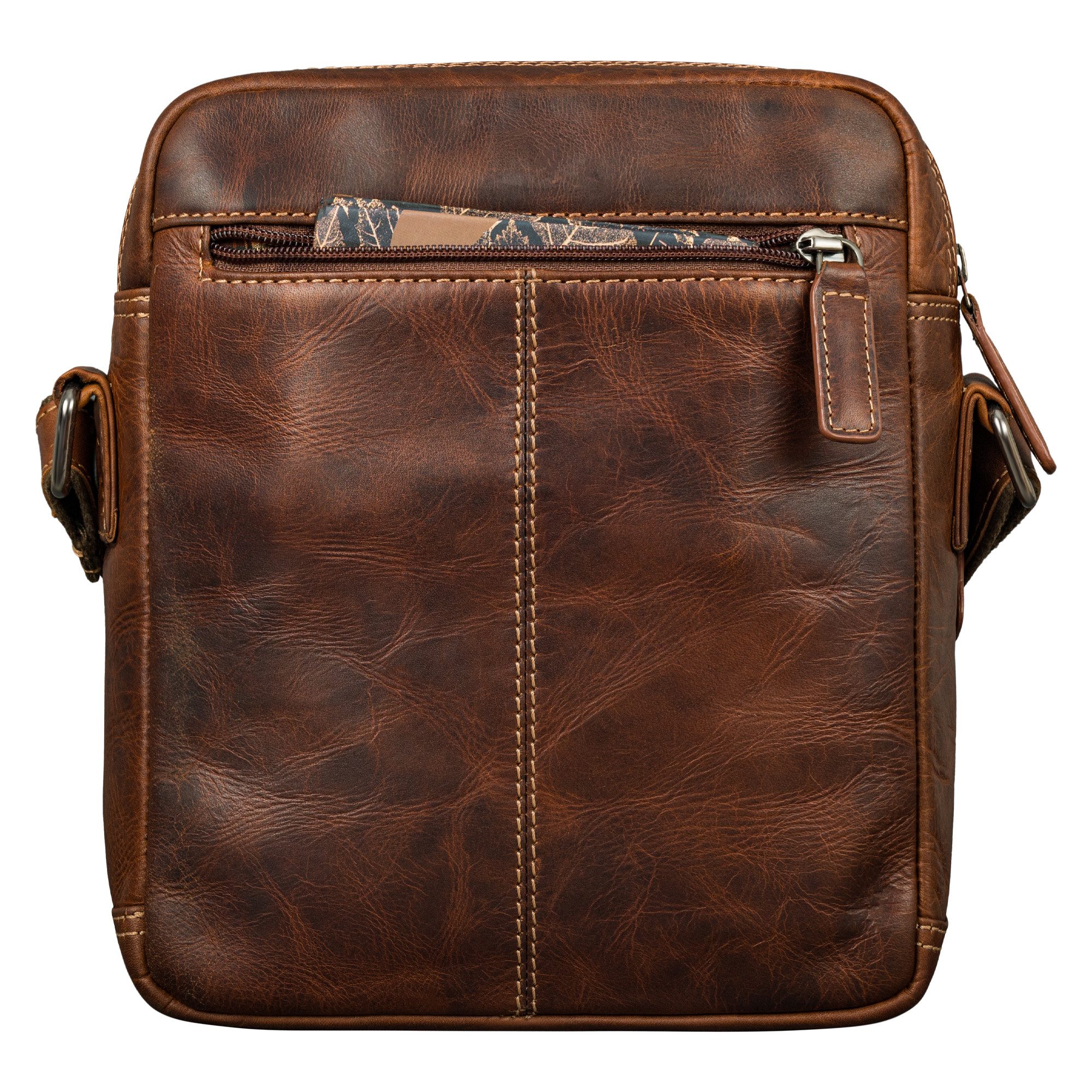 STILORD Schultertasche "Kony" Vintage Umhängetasche Herren Leder Robuste Kleine Messenger Bag