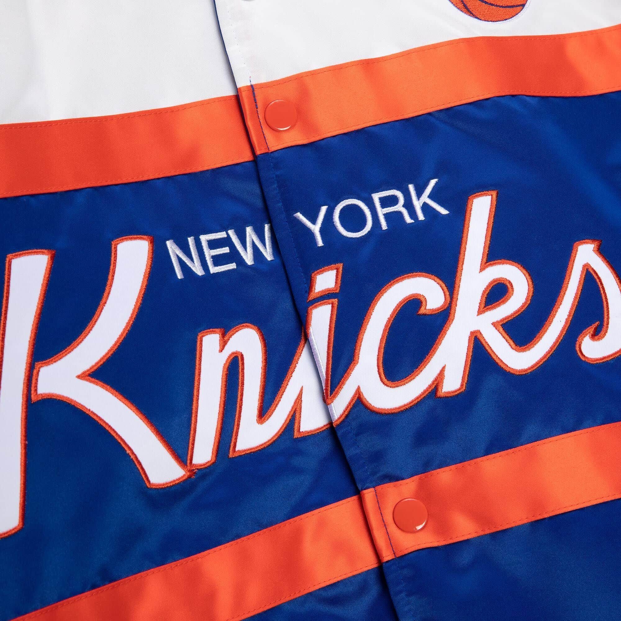 Heavyweight Knicks Windbreaker Satin & New York Mitchell Ness SCRIPT