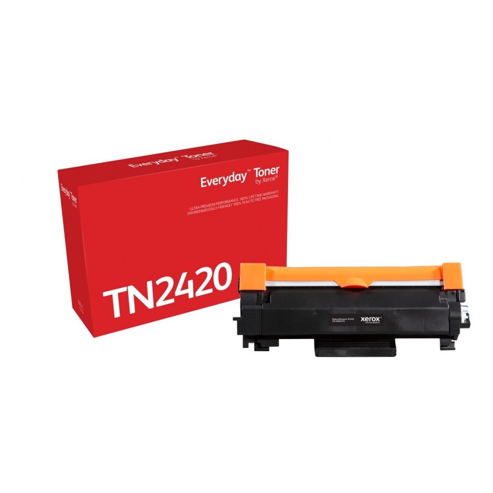 Xerox Tonerpatrone Xerox TN-2420 Schwarz Alternativtoner für Drucker, (Toner, Kompatibel mit Xerox TN-2420, für ca. 3.000 Seiten), Kompatibel mit Xerox TN-2420, einfache Installation
