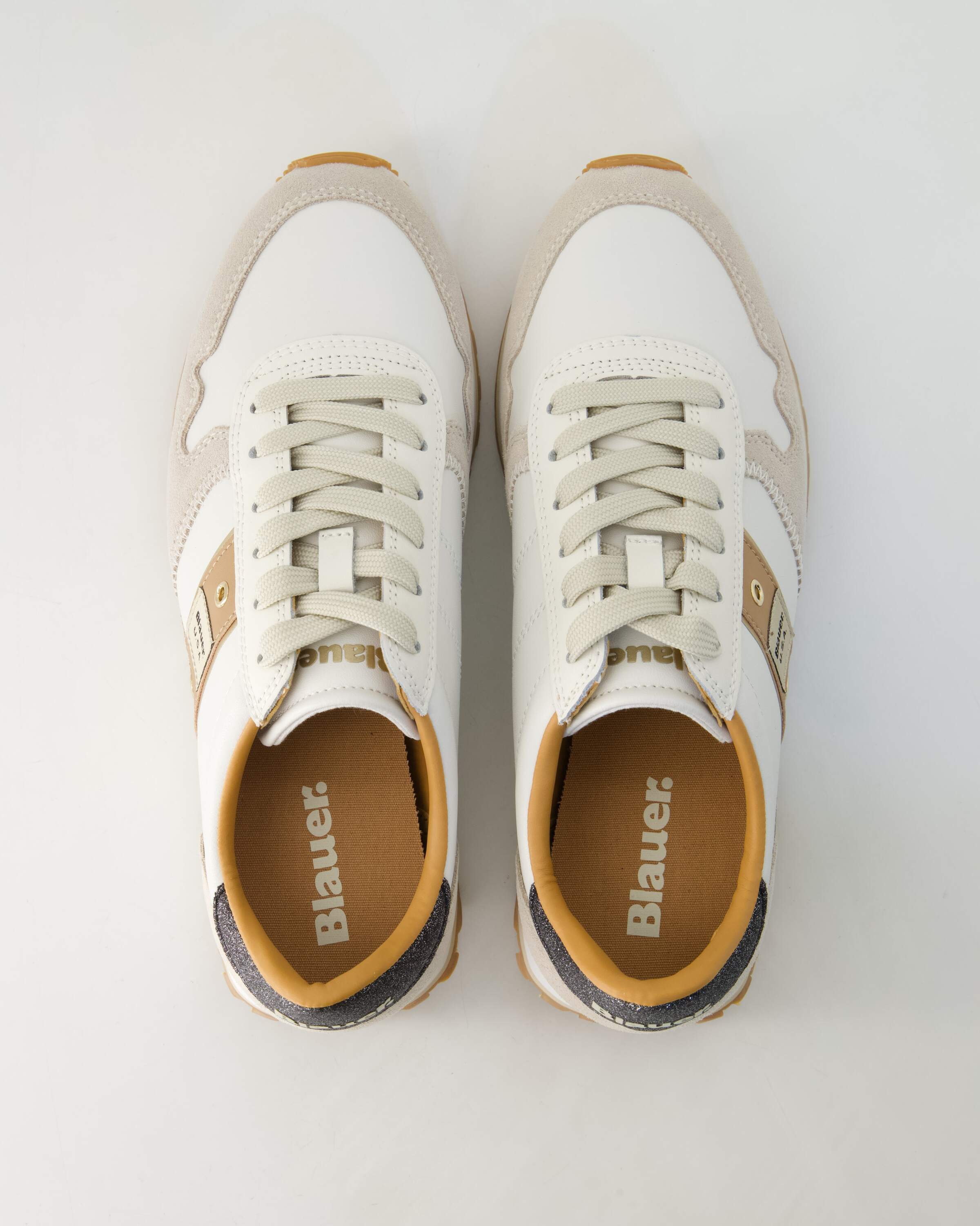 Blauer Millen Sneaker Obermaterial: Leder und Sonstiges Material