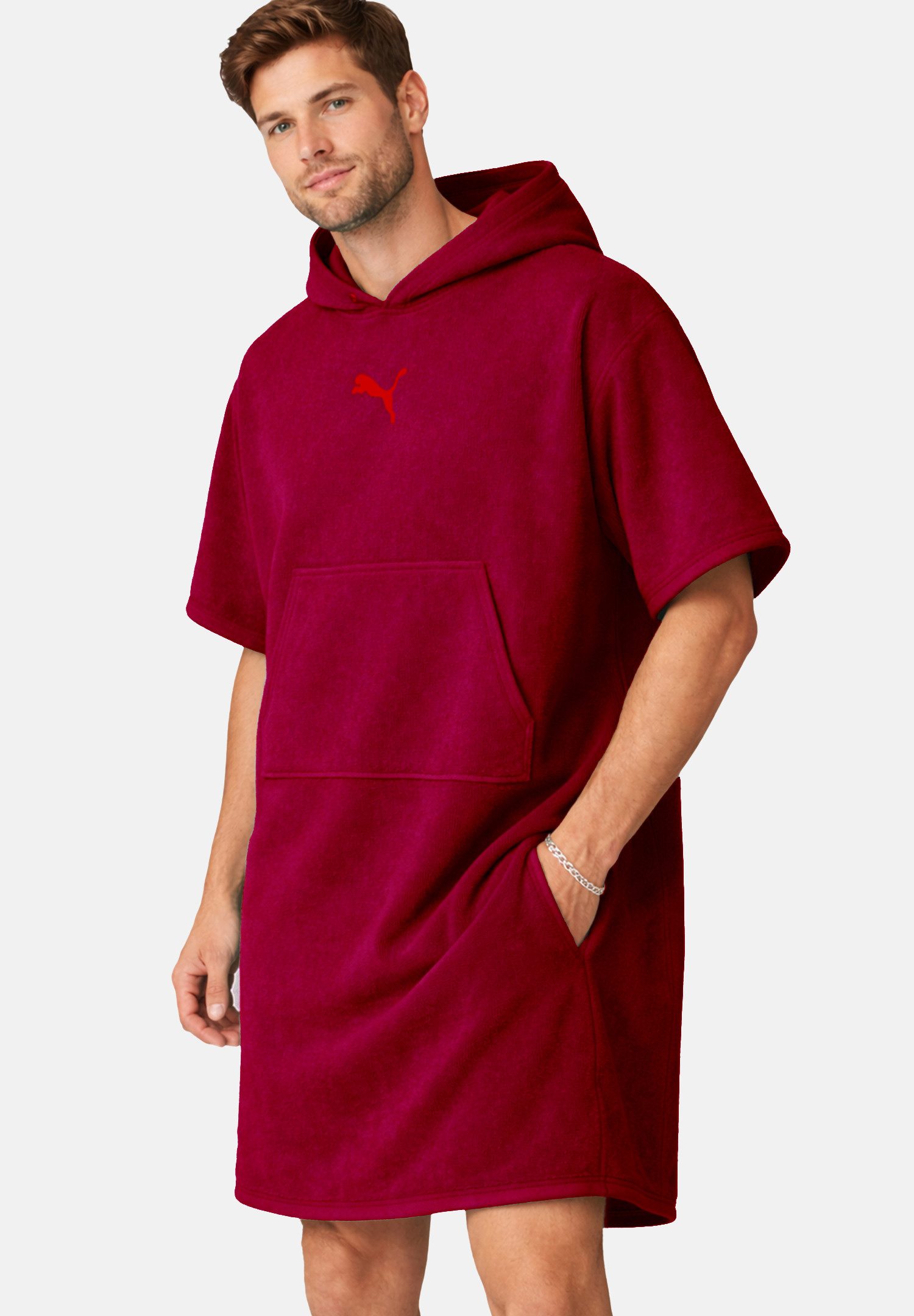 PUMA Bademantel TEAMADDITIONS PONCHO, Baumwolle – Bild 5 von 5