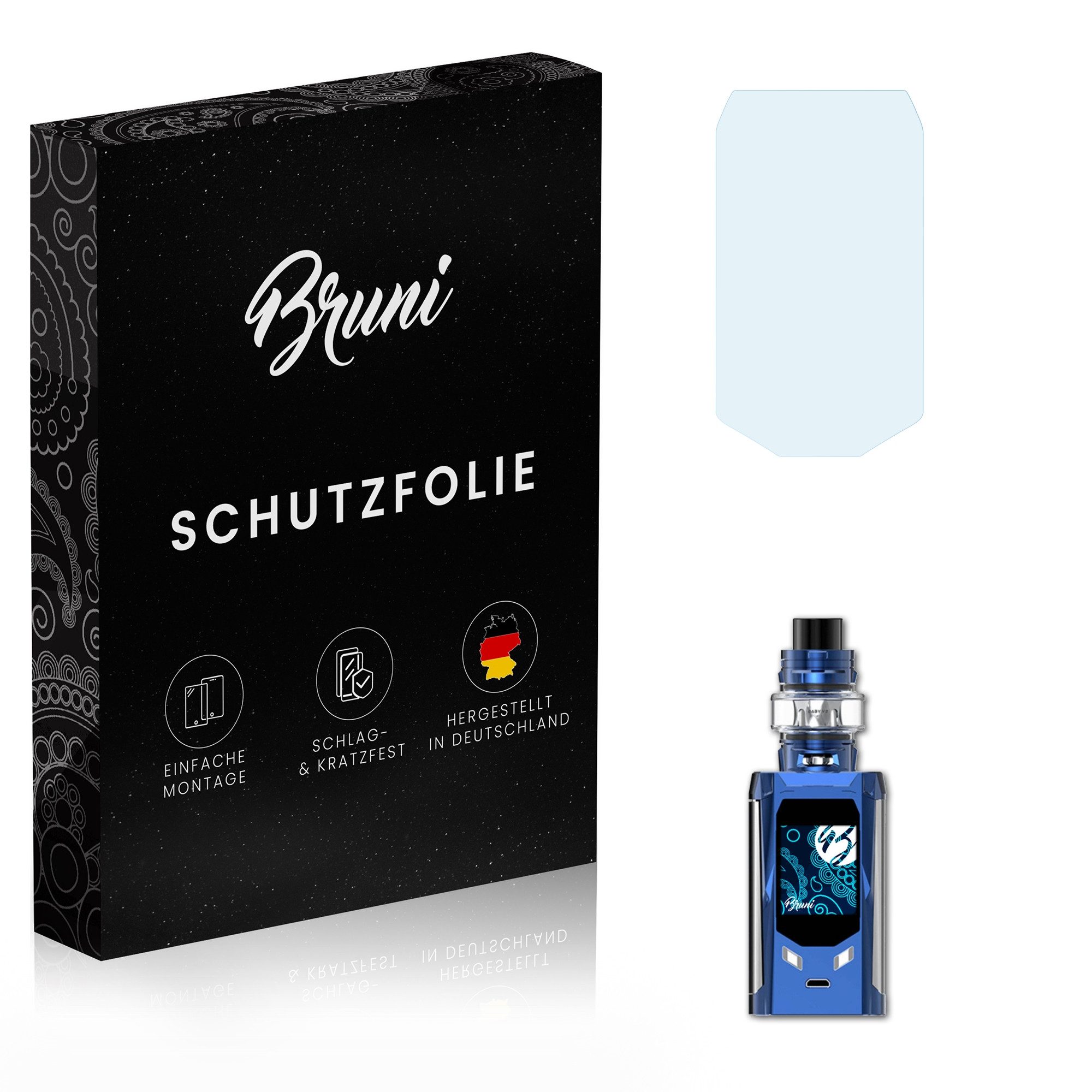 Bruni Schutzfolie Glasklare Displayschutzfolie für Smok R-Kiss, (2 Folien), praktisch unsichtbar