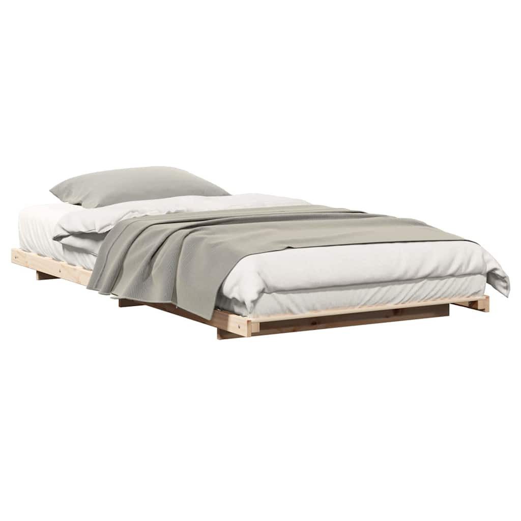 vidaXL Bett Bodenbettgestell Braun 75 x günstig online kaufen