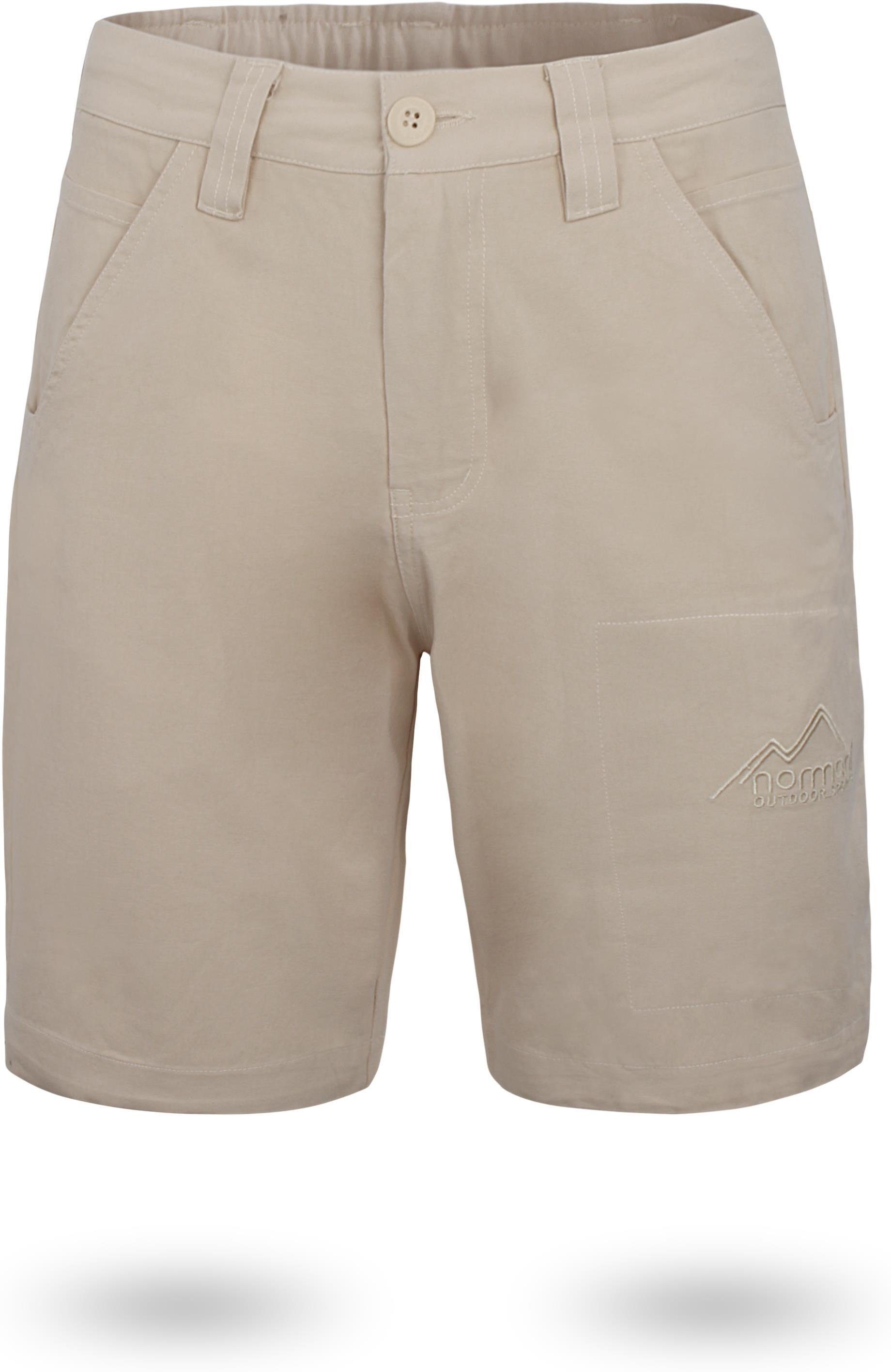 normani Bermudas Herren Shorts Gobi Vintage Shorts kurze Chino Sommershort mit invisible Zippertasche aus 100% Bio-Baumwolle Khaki | Bermudas
