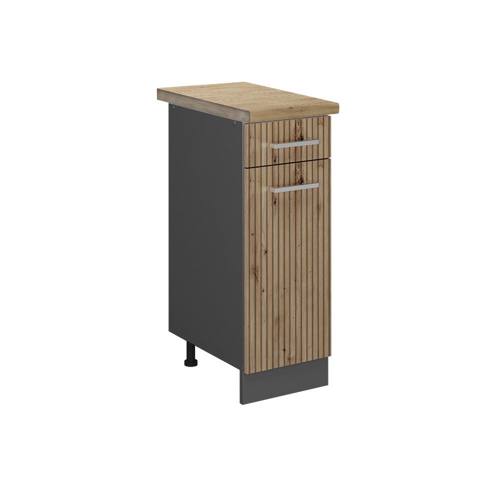 Vicco Unterschrank R-Line, Artisan-Eiche/Anthrazit, 30 cm, günstig online kaufen