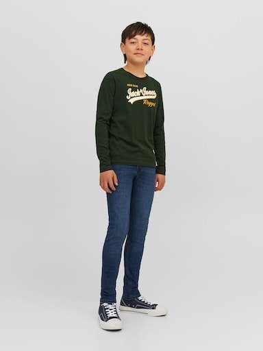 Jack & Jones View Langarmshirt JJELOGO LS COL JNR 2 Junior Mountain AW23 TEE NOOS ONECK