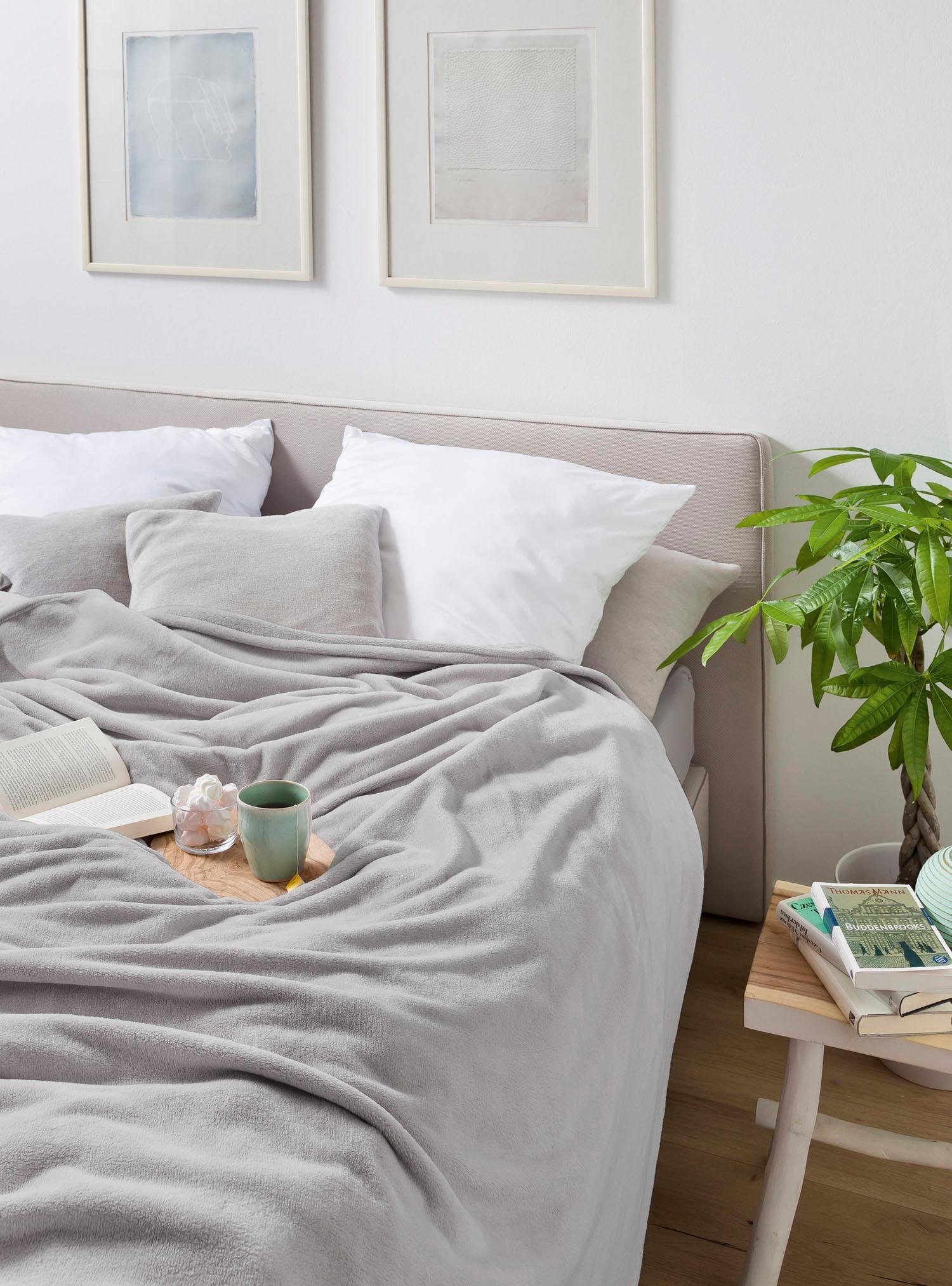 Wohndecke King Fleece, Biederlack, leicht, Kuscheldecke