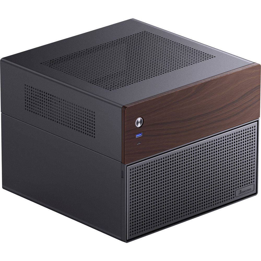 Jonsbo PC-Gehäuse Jonsbo N4 NAS Micro-Tower Gehäuse Schwarz