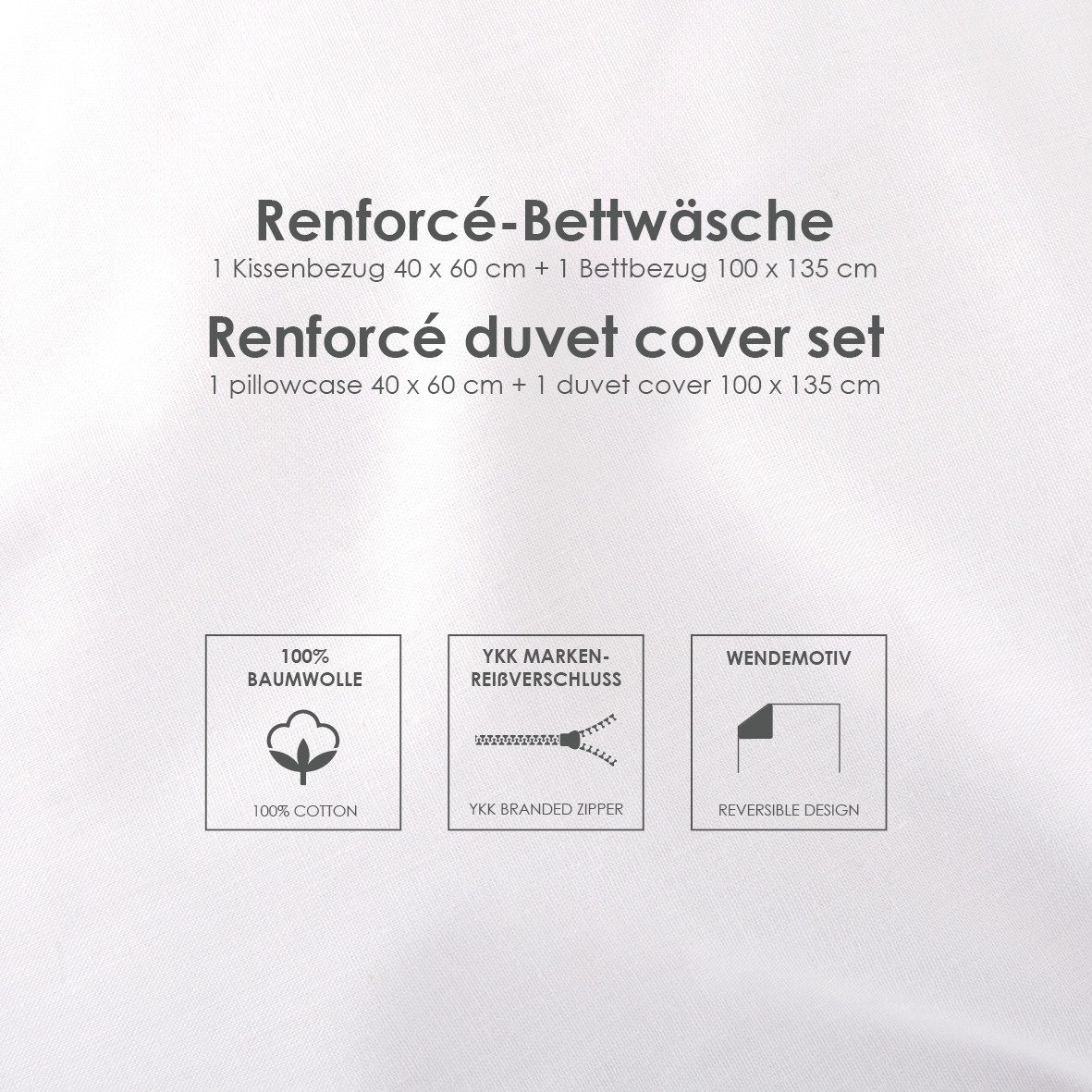 Baby Best Babybettwäsche Einhornzauber, Renforcé, 2 teilig, Wendebettwäsche – Bild 4 von 5