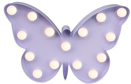 MARQUEE LIGHTS LED Dekolicht Butterfly, - integriert, Wandlampe, Butterfly LEDs Tischlampe cm mit 23x 15 15 festverbauten LED Warmweiß, fest