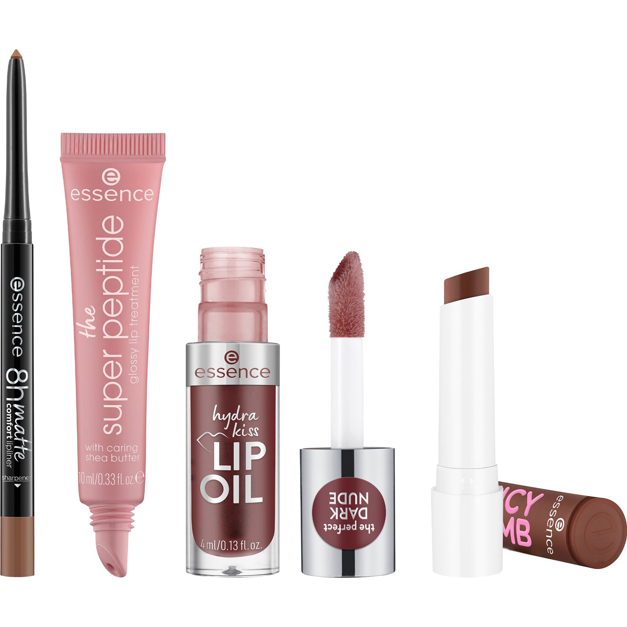 Essence Lippenstift-Set toffee talk brown lip set, 4-tlg.
