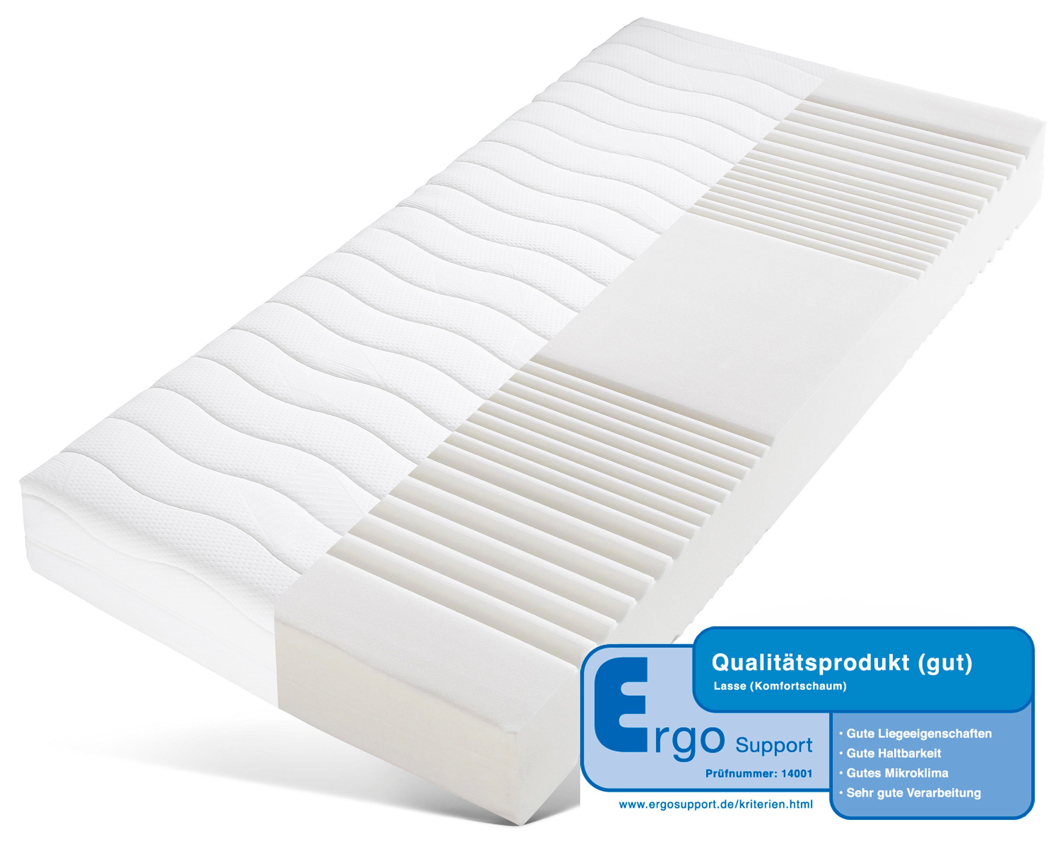 Komfortschaummatratze »Lasse«, Älgdröm, 21 cm hoch, hochwertiger Matratzenbezug, über 3200 positive Bewertungen!