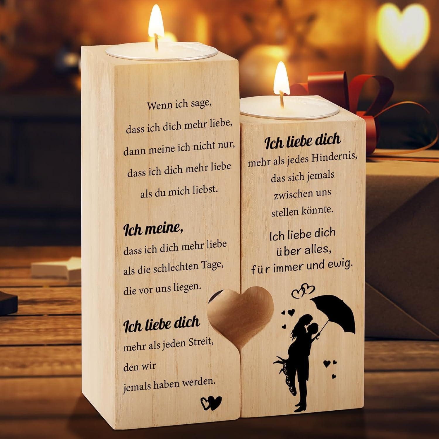 LuxusKollektion Kerzenständer Valentinstag Jahrestag Kerzenständer Ich günstig online kaufen