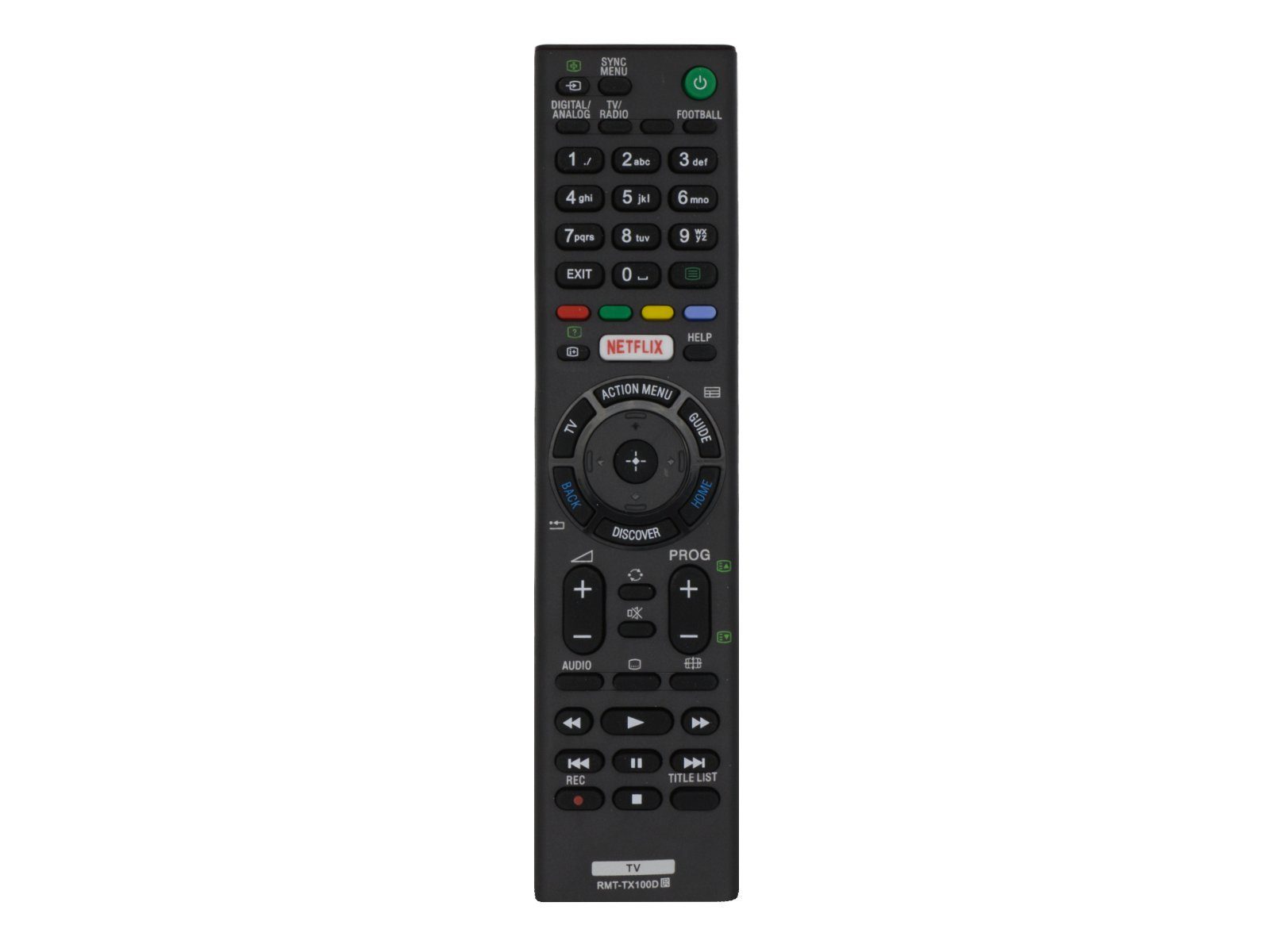 azurano Ersatz für SONY RMT-TX100D 149296311 Universal-Smart-TV-Fernbedienung