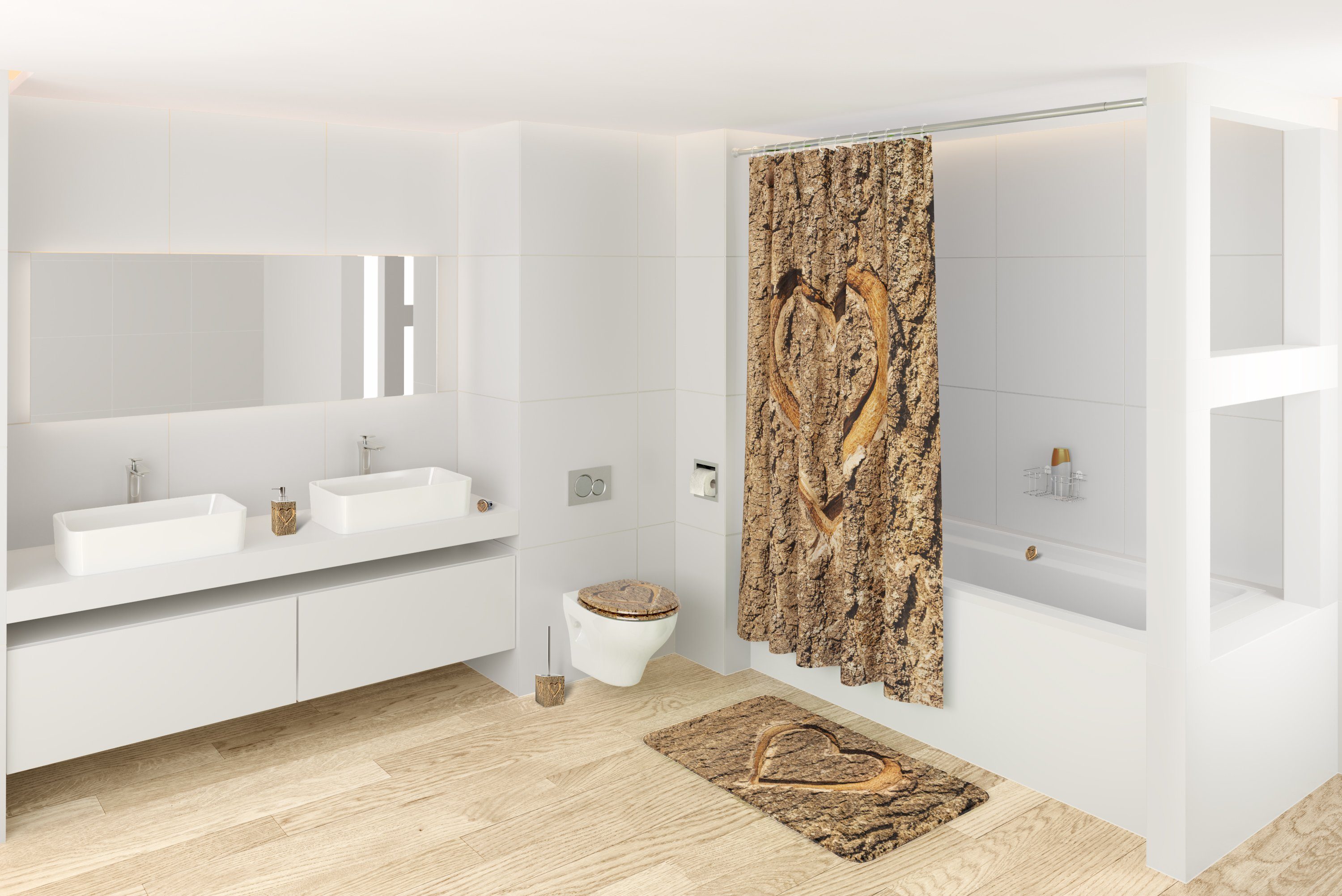 modern WC-Reinigungsbürste True Bürstenkopf Love, & auswechselbarem mit WC-Bürste stylish, Sanilo