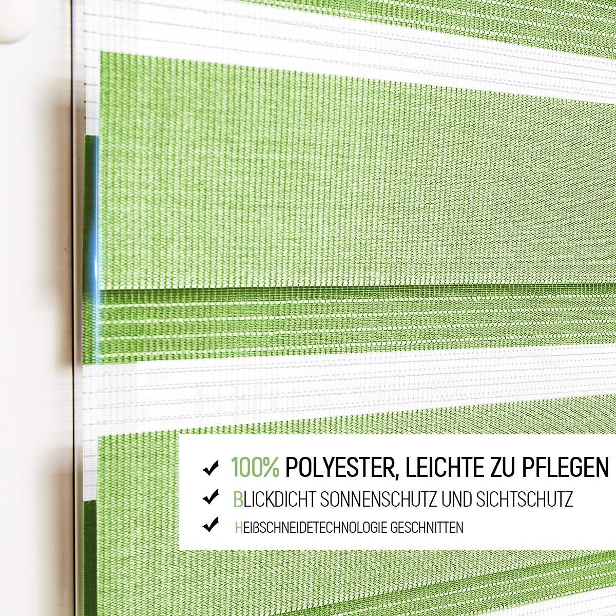 Doppelrollo Klemmfix ohne Bohre, OUBO, verdunkelnd, Fensterrollo Seitenzugr günstig online kaufen