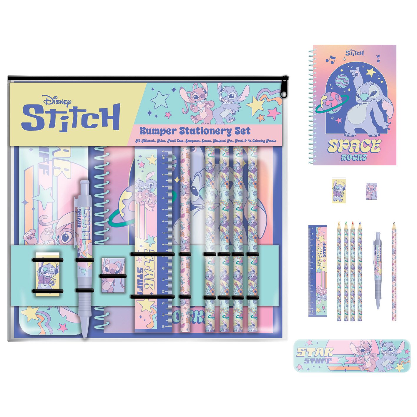 Schlüsselanhänger Lilo & Stitch - Planetary - A5 Schreibwarenset