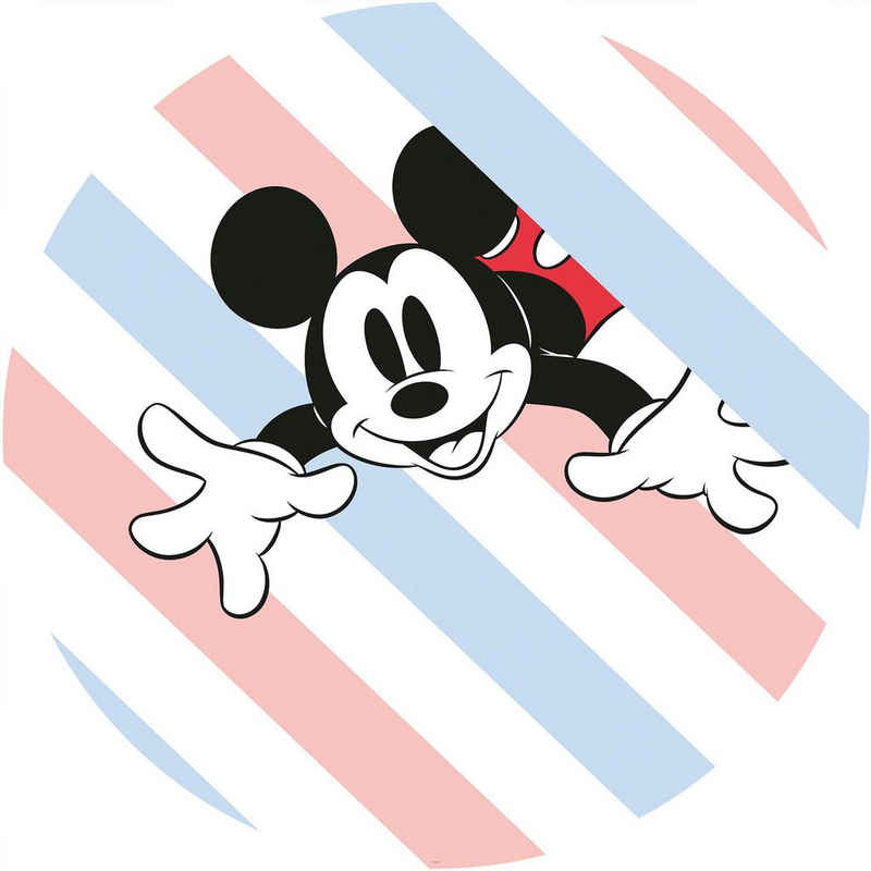 Komar Wandtattoo Mickey Hang in There (1 St), Künstler: Disney, 125x125 cm (Breite x Höhe), rund und selbstklebend