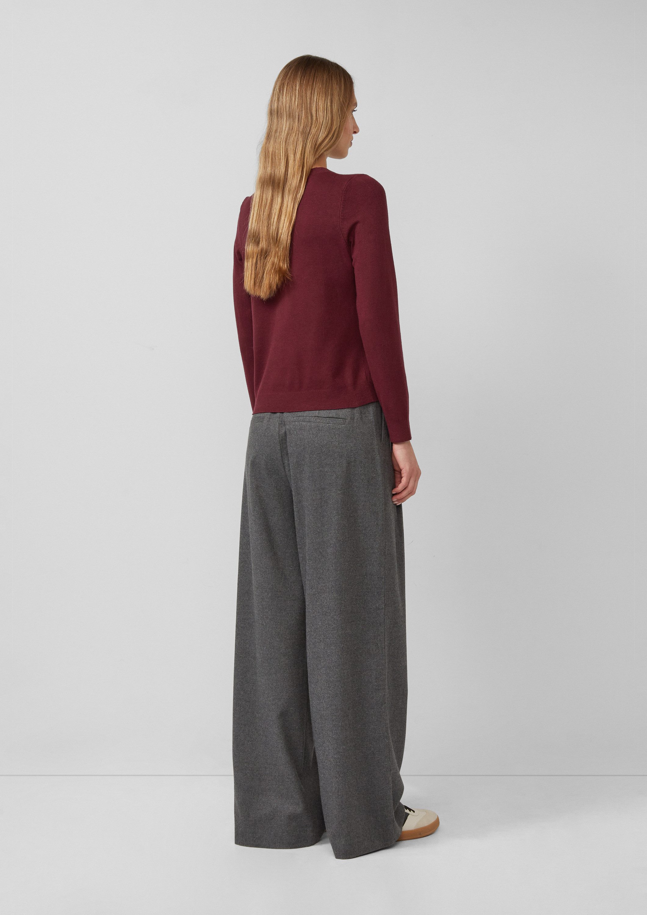 s.Oliver Longpullover Strickpullover Strickpullover aus Viskosemix