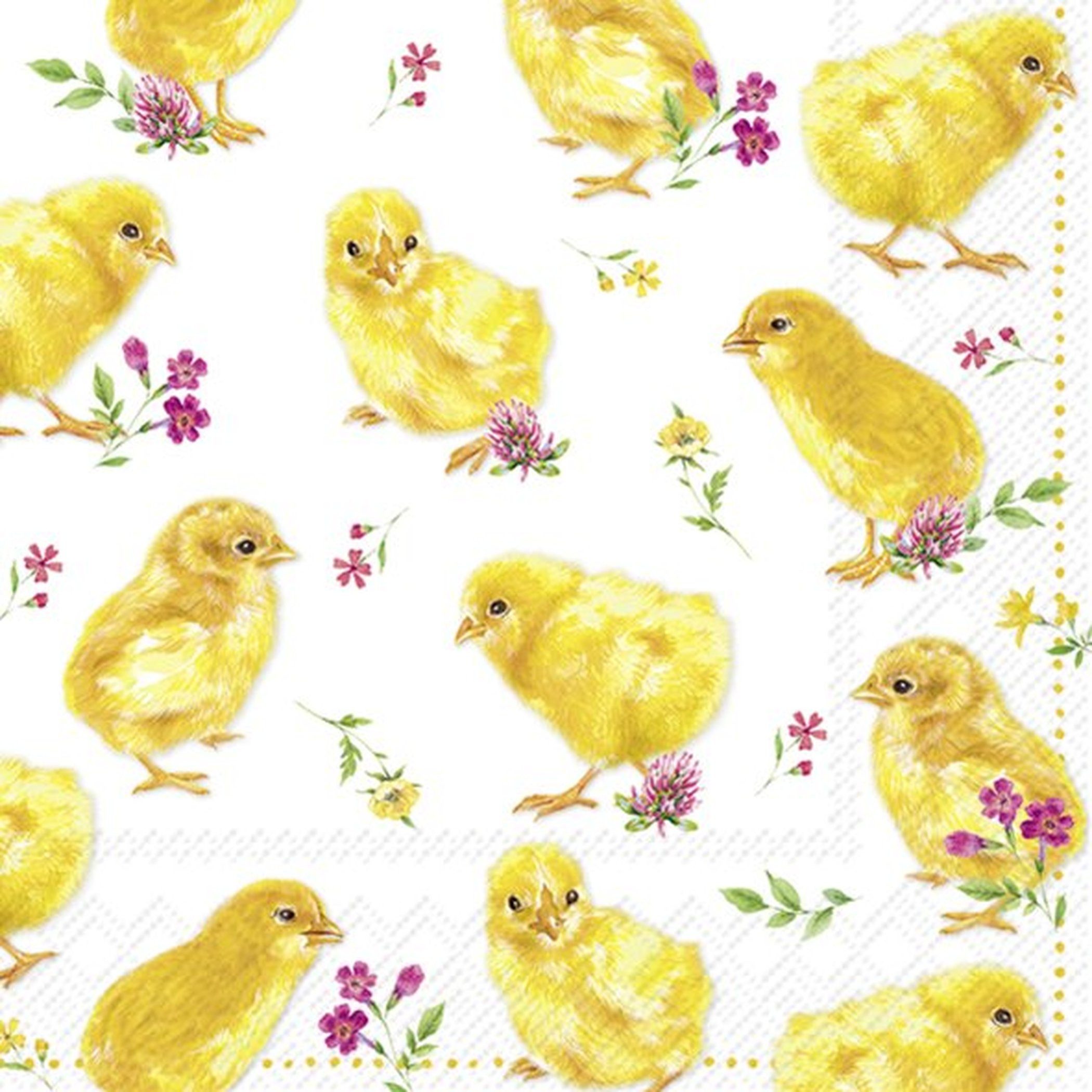 Ihr Ideal Home Range GmbH Papierserviette Servietten 33x33cm CHICKS Tissue, 3lagig [ 720192 ]